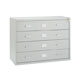 Safco Computer Disk/Data Cabinet 4 Drawer Light Gray (4930LG)