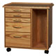 SMI Medium Oak Taboret 5 Drawers w/vertical side storage