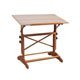Alvin Pavillon Pedestal Wood Drawing Table 24