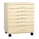 SMI 7 Drawer Unfinished Birch Media Storage Cabinet 13