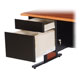 Spectrum Hi-Tech Two Drawer Pedestal Black (80145-B)