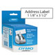 Dymo Address Labels White 1 1/8 x 3 1/2 130/rl 2/pk (30251)