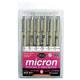 Sakura Pigma Micron 6 Pen Set Black Assorted Sizes (30062)