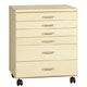 SMI 6 Drawer Unfinished Birch Media Storage Cabinet 13