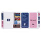 HP 81 Light Magenta Dye Printhead & Cleaner (C4955A)