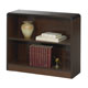 Safco Walnut Veneer 2 Shelf Bookcase 30