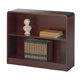 Safco Mahogany Veneer 2 Shelf Bookcase 30