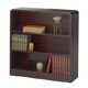 Safco Mahogany Veneer 3 Shelf Bookcase 36