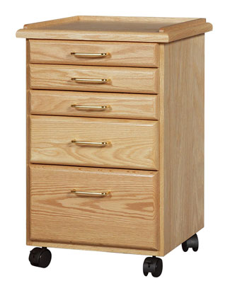 SMI Natural Oak Taboret 5 Drawers
