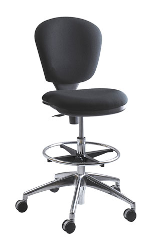 Safco Metro Drafting Chair Black w/Footring (3442BL)