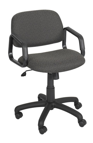 Safco Cava Collection Mid Back Chair Black (3451BL)