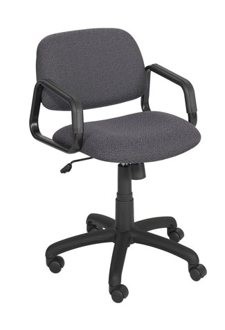 Safco Cava Collection Mid Back Chair Charcoal (3451CH)