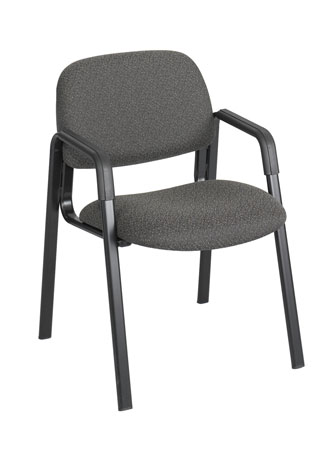 Safco Cava Collection Straight Leg Guest Chair Black (3453BL)