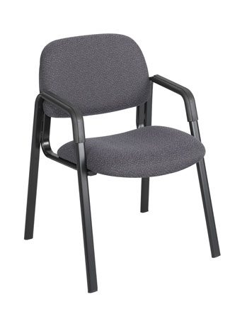 Safco Cava Collection Straight Leg Guest Chair Charcoal (3453CH)