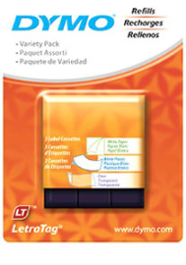Dymo Variety Value Pack For LetraTag 3/pk (12331)
