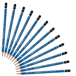 Staedtler Mars Lumograph Pencils 2H 12/Box (100-2H)
