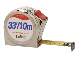 Lufkin Metric Series 2000 Power Return Tape 25mm x 10m (2410CME)