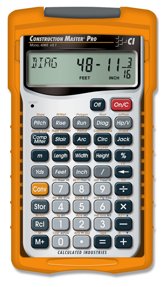Calculated Industries Construction Master Pro Pocket Calculator (4065)