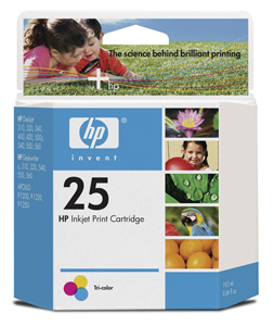 HP 25 Tri-color Ink Cartridge (51625A)