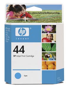 HP 44 Cyan Ink Cartridge (HP51644C)