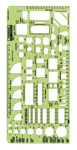 Rapidesign Architectural House Plan Fixtures Template (R22)