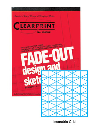 1000HP -ISO Fad Out Pad Isometric 8.5x11 50 shts.
