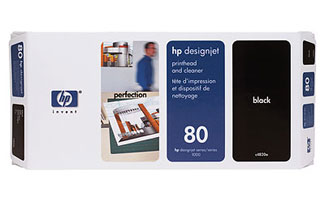 HP 80 Black Printhead & Cleaner Kit (C4820A)