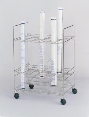 Safco Chrome Roll File 15 Tube Capacity (3078)