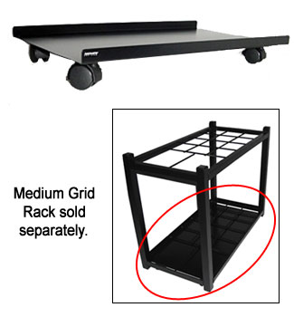 JPF Medium Mobile Grid Rack Dolly Black (D-200B)