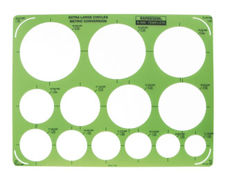 Rapidesign Extra Large Circles (R440)