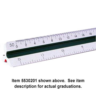 Architects & Engineers Metric 30cm Plastic Triangular Drafting Scale (247P/95302PC)
