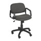 Safco Cava Collection Mid Back Chair Black (3451BL)