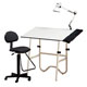 Alvin Creative Center Combo White Top Table w/White Base (CC2001-E)