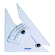 Pacific Arc Topaz Acrylic Adjustable Inking Triangle 8