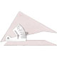 Pacific Arc Topaz Acrylic Adjustable Inking Triangle 10