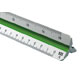 Alvin Architects & Engineers Metric 30cm Plastic Triangular Drafting Scale (740PM)