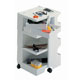 Alvin Mobile Taboret White (TAB77-WH)