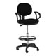Martin Stanford Drafting Chair Black w/Footring (91-1006115)
