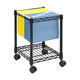Safco Compact Mobile File Cart Black (5277BL)