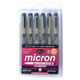 Sakura Pigma Micron Earth Tones 6 Pen Set .45mm (30069)