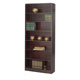Safco Mahogany Veneer 7 Shelf Bookcase 84