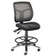 Alvin Argentum Mesh Back Drafting Chair Black (CH728-45DH)