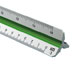 Alvin Architects & Engineers Metric 30cm Plastic Triangular Drafting Scale (744PM)