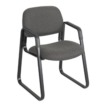 Safco Cava Collection Sled Base Guest Chair Black (3452BL)