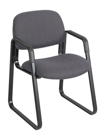 Safco Cava Collection Sled Base Guest Chair Charcoal (3452CH)
