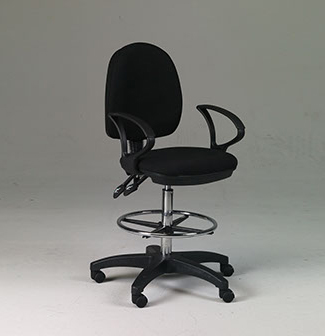 Martin Vesuvio Drafting Height Chair Black w/Footring (91-8006115)