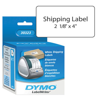 Dymo Shipping Labels Regular White 2 1/8 x 4 220/roll (30323)
