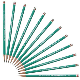 Sanford Berol Turquoise Pencils 375 2H 12/Box (02264)