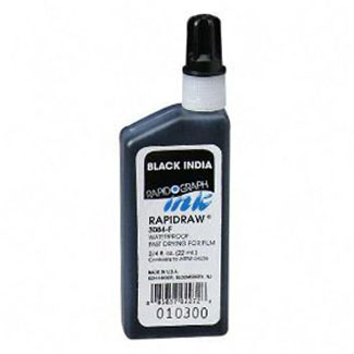 Koh-I-Noor Rapidograph Rapidraw Ink for Film Black .75 fl oz (3084-F)