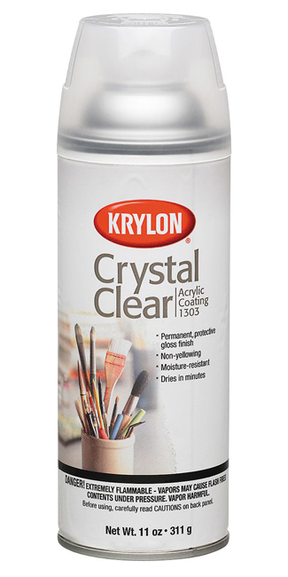 Krylon Crystal Clear Acrylic Coating 11oz (1303)